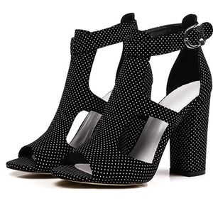 New in box polka dot heels
